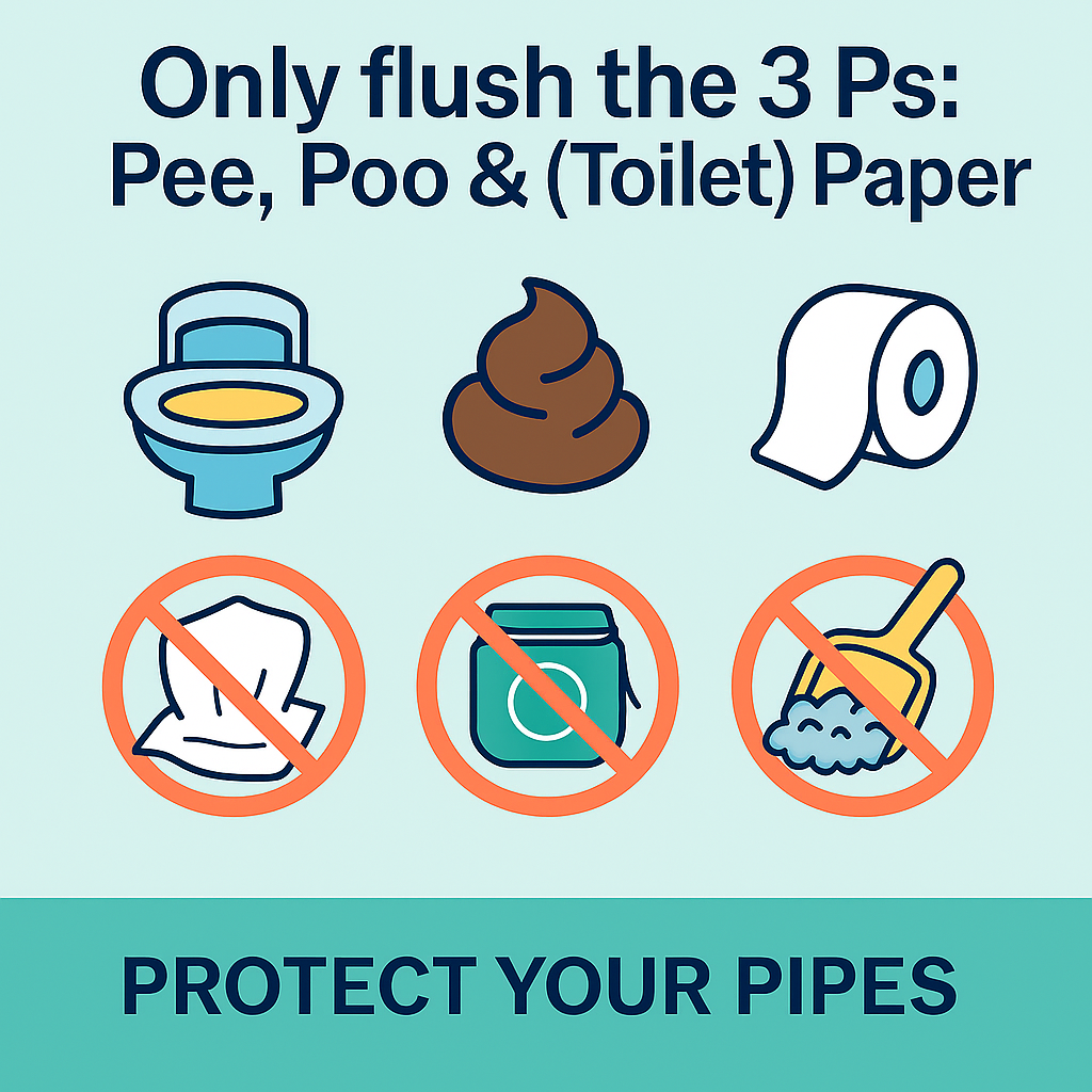 Only Flush the 3 Ps